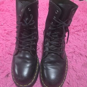 Doc Martin Women's Black Lace-Up Boots